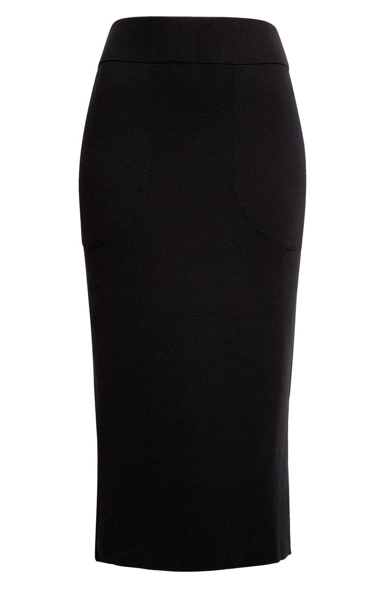 Akris punto Wool Stretch Knit Pencil Skirt, Alternate, color,