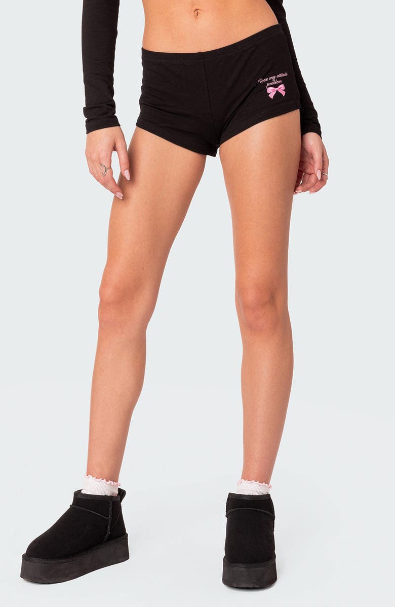 EDIKTED Attitude Problem Microshorts, Main, color,