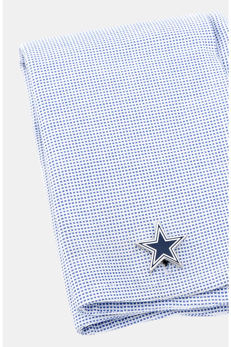 'Dallas Cowboys' Cuff Links, Alternate, color, NAVY