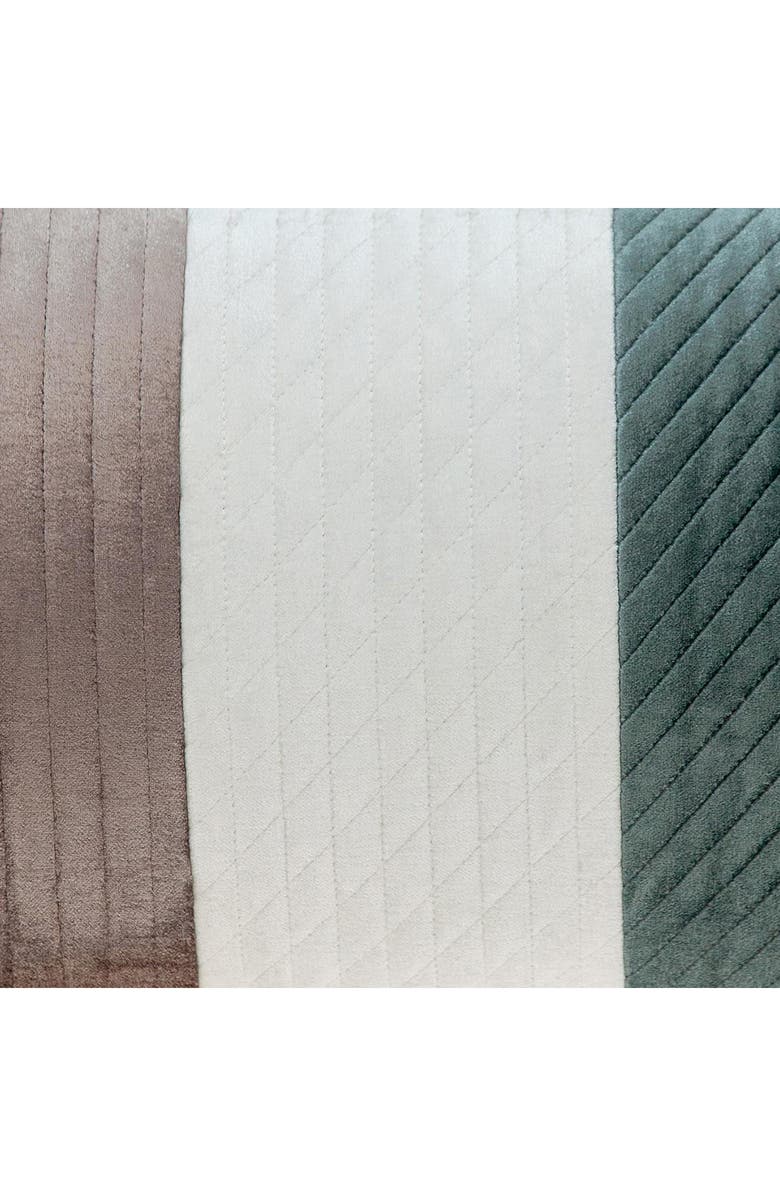 PARKLAND COLLECTION Hiro Throw Pillow, Alternate, color, Sea Foam/ Gray