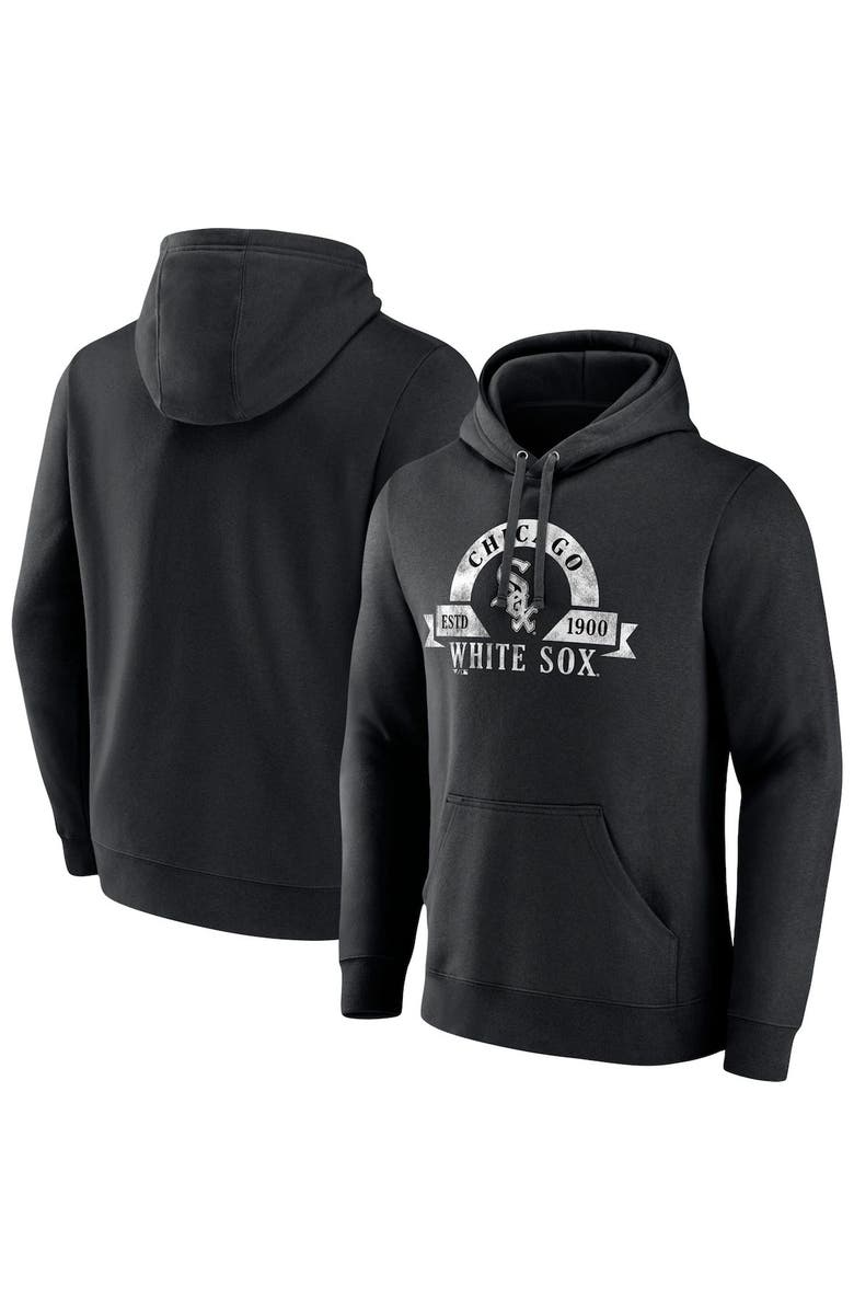FANATICS Men's Fanatics Branded Black Chicago White Sox Big & Tall Utility Pullover Hoodie, Main, color, 
