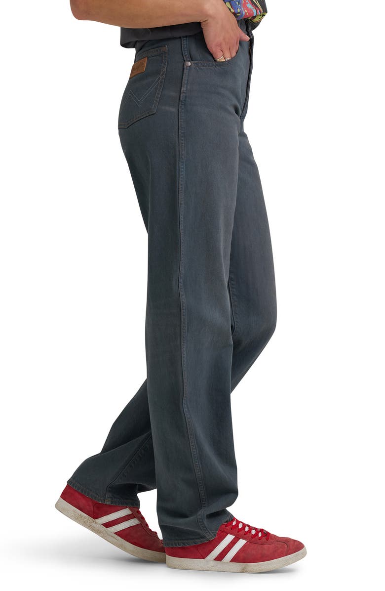 Wrangler High Waist Ankle Barrel Jeans, Alternate, color, Moonstone Fade