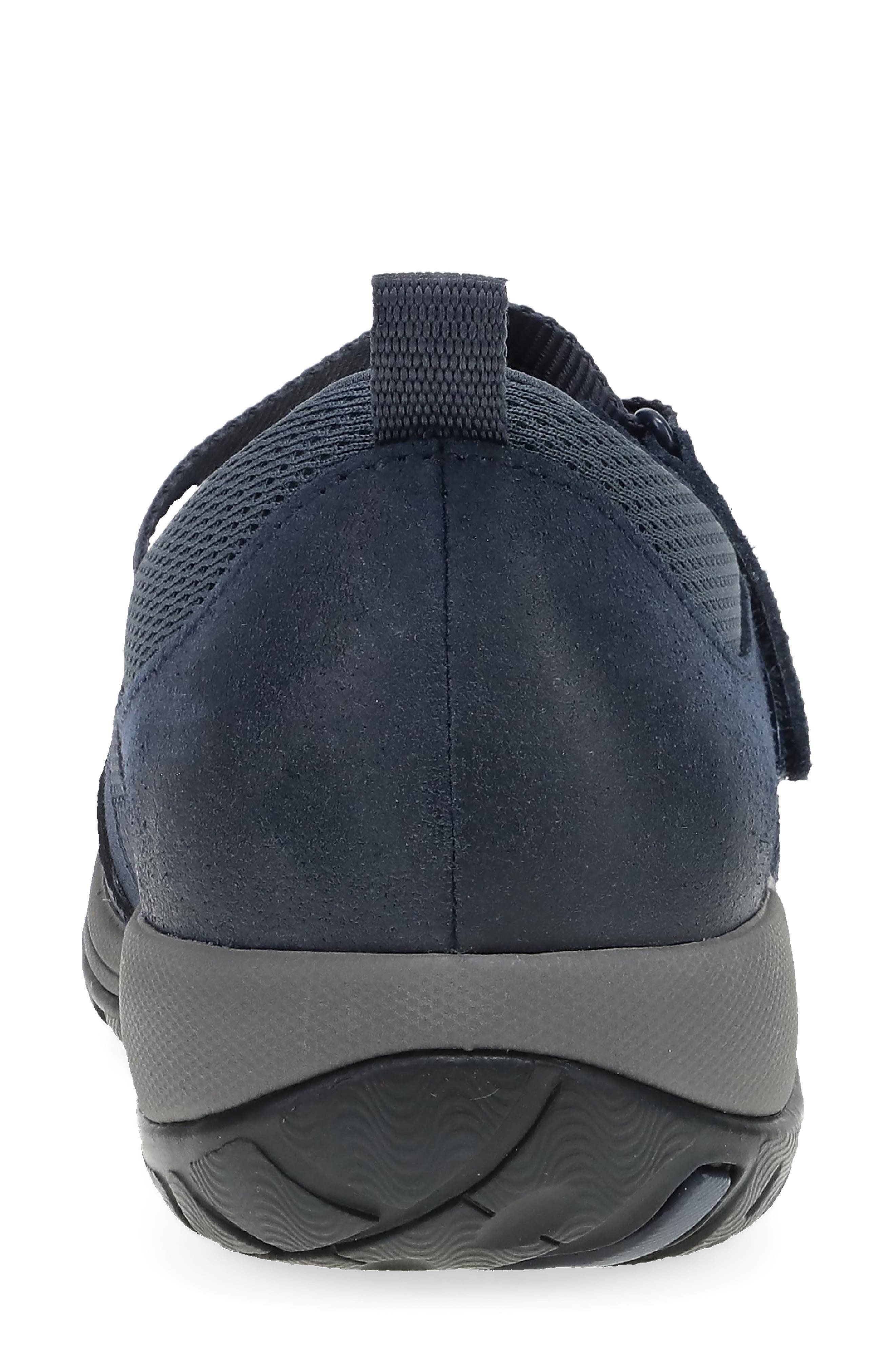 Dansko Primrose Flat, Alternate, color, Navy Burnished Suede