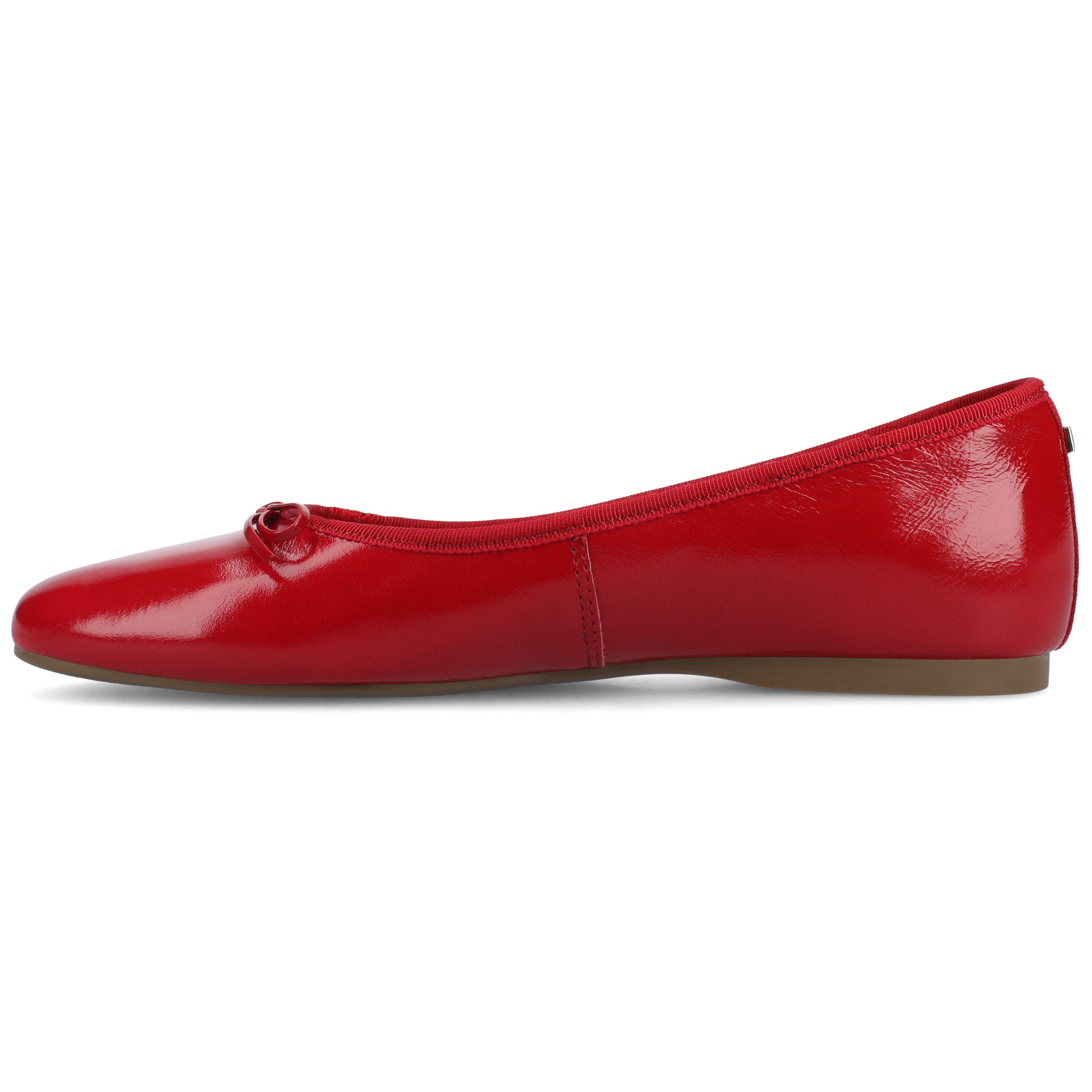 Birdies The Songbird Flat Patent Leather, Alternate, color, Red Patent