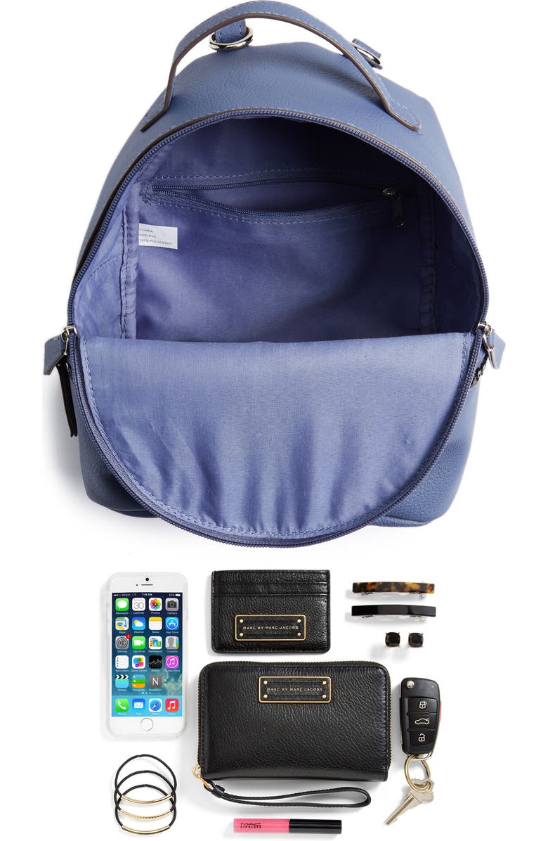 T-Shirt & Jeans Textured Faux Leather Mini Backpack, Alternate, color,