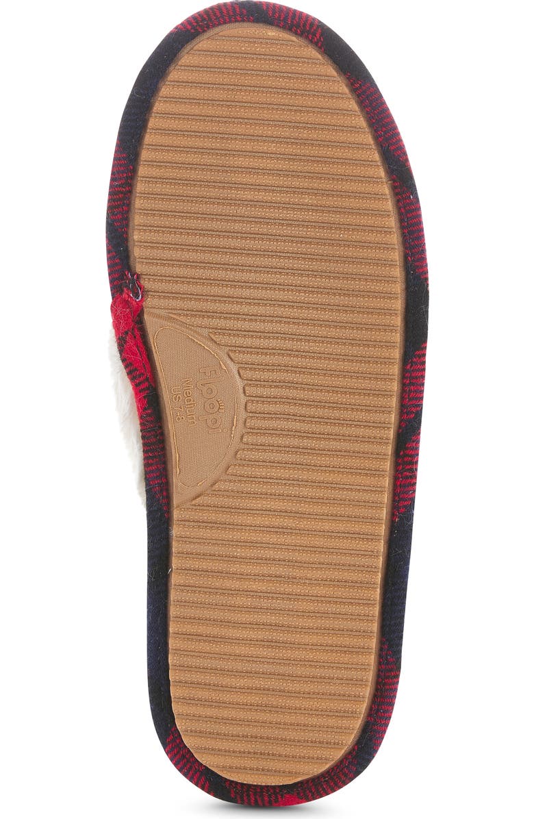 FLOOPI Morgan Faux Fur Crossband Slipper, Alternate, color, Beige