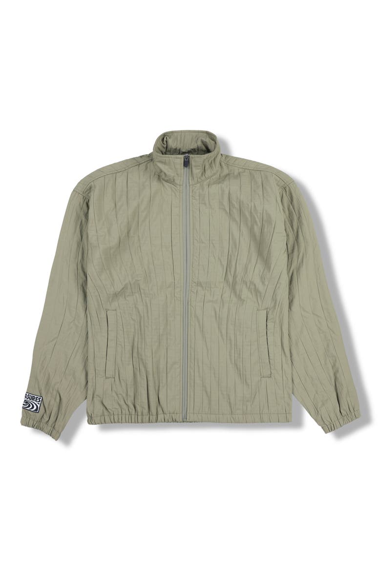 Rescue Pleated Track Jacket, Alternate, color, OLIVE