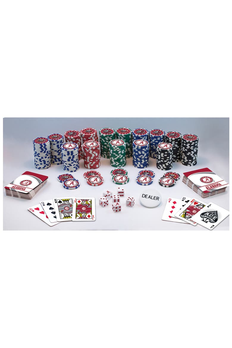 Alabama Crimson Tide 300 Piece Poker Set, Alternate, color, Multicolor