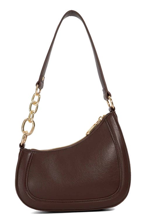 Dune London Direction Faux Leather Shoulder Bag In Brown