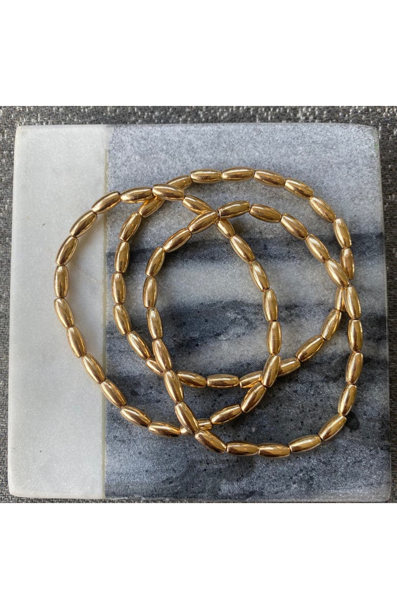 Erin McDermott Jewelry Lila Gold Stack Bracelets, Alternate, color, Gold