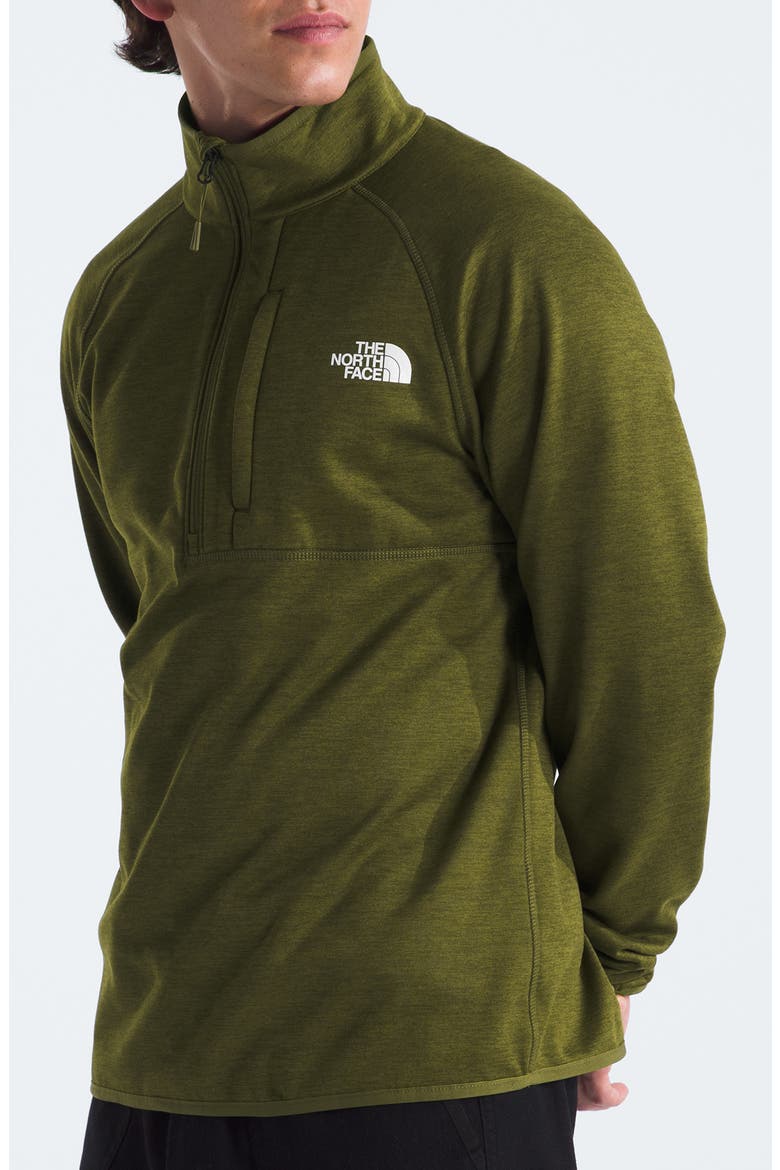 Canyonlands Quarter Zip Pullover, Alternate, color, FOREST OLIVE HEATHER