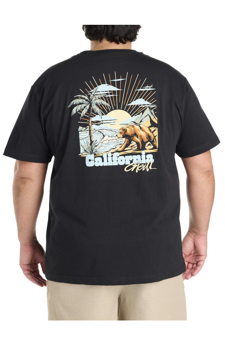 O'Neill Big & Tall Hank The Tank Graphic Tee, Alternate, color, Black