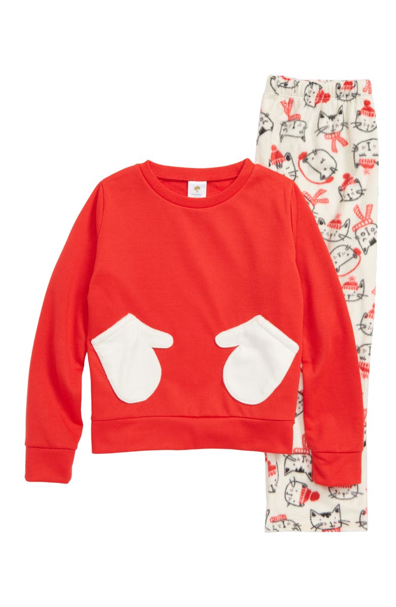 Tucker + Tate Plush Two-Piece Pajamas, Main, color, 