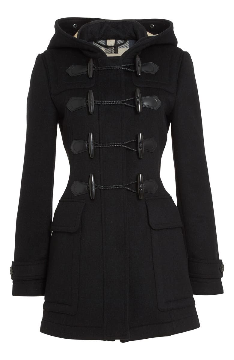 Burberry 'Blackwell' Wool Duffle Coat, Alternate, color,
