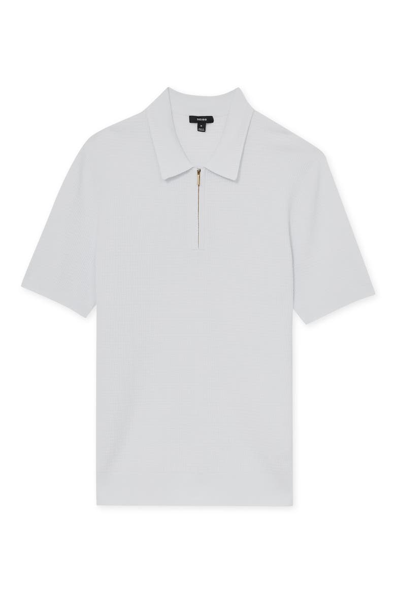 Regis Quarter Zip Polo, Alternate, color, WHITE