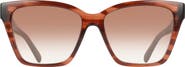 FERRAGAMO 57mm Rectangle Sunglasses