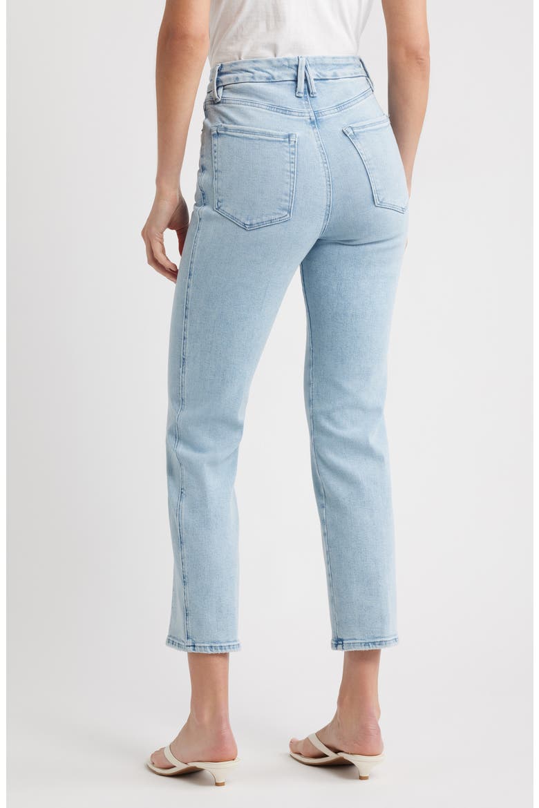 Good Curve High Waist Straight Leg Compression Jeans, Alternate, color, INDIGO949