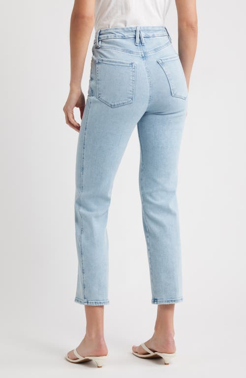 Good American Good Curve High Waist Straight Leg Compression Jeans In Blue
