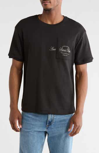 DENIM AND FLOWER Relaxed Fit Saint Paris Graphic Pocket T-Shirt