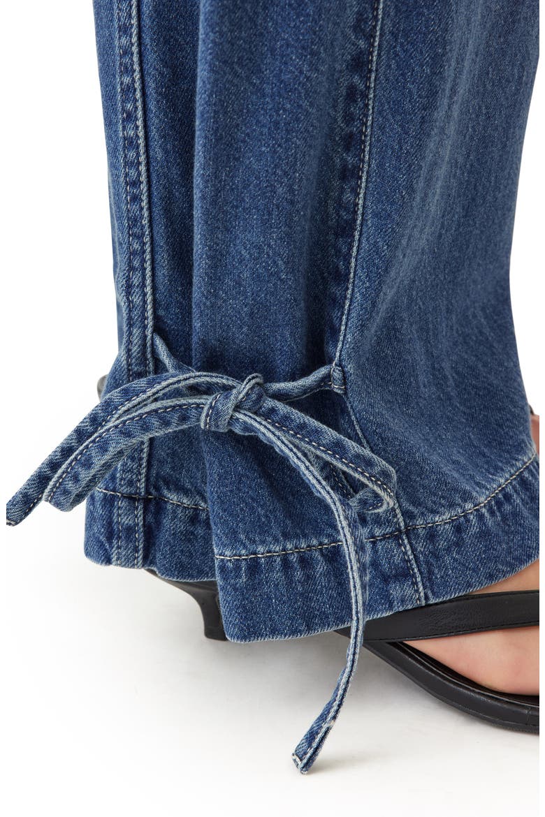 Relaxed High Waist Barrel Leg Jeans, Alternate, color, STORM