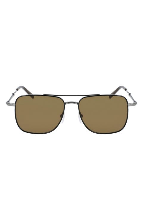 56mm Rectangle Sunglasses
