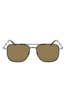 FERRAGAMO 56mm Rectangle Sunglasses