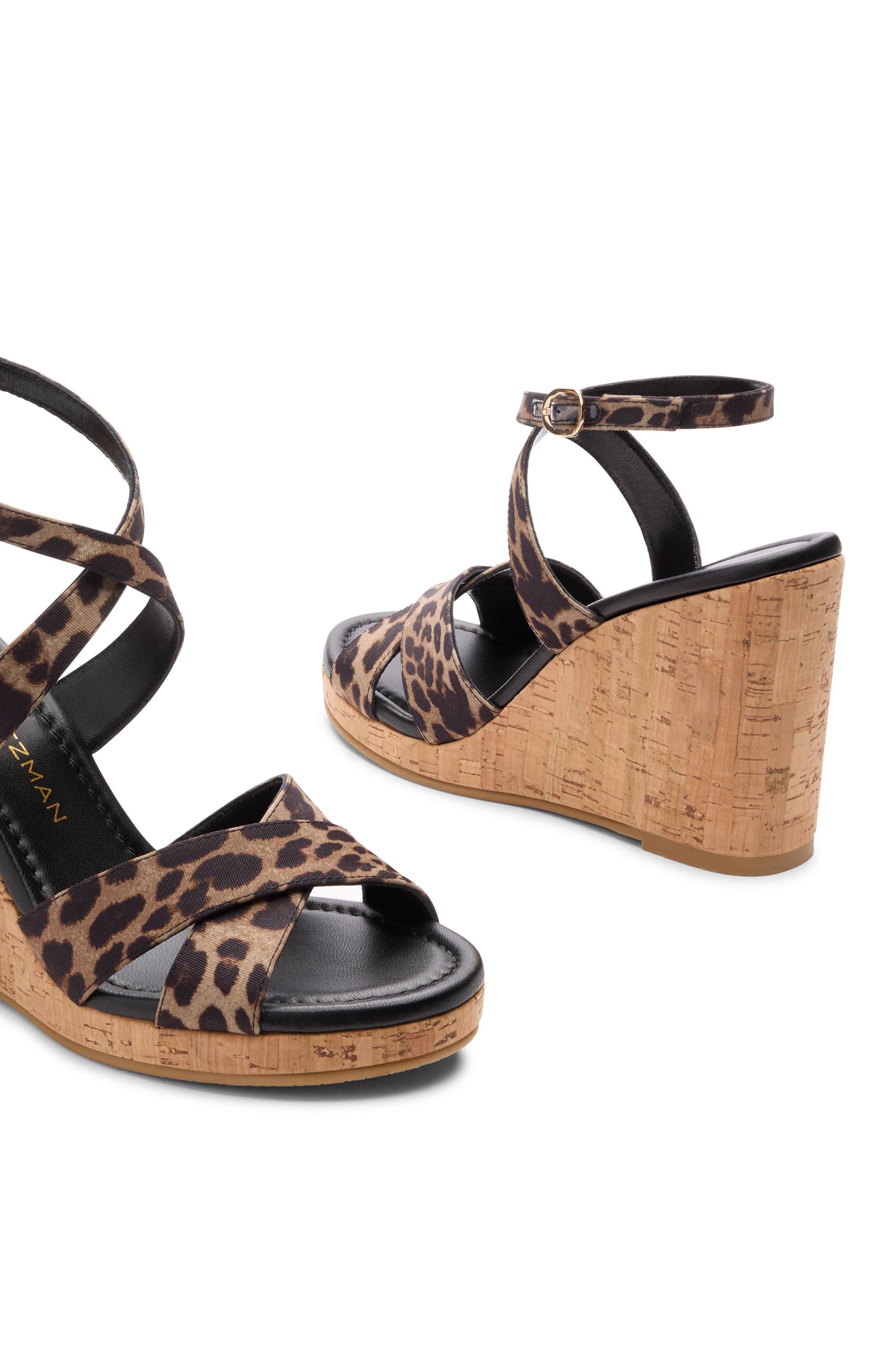 Alyssa Ankle Strap Wedge Sandal, Alternate, color, CLASSIC LITE