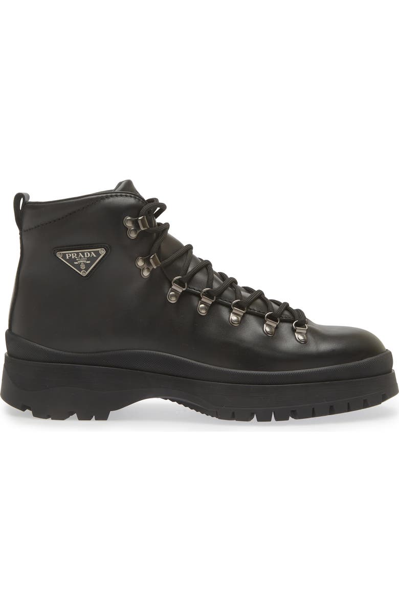 Prada Brixxen Hiking Boot, Alternate, color, Nero