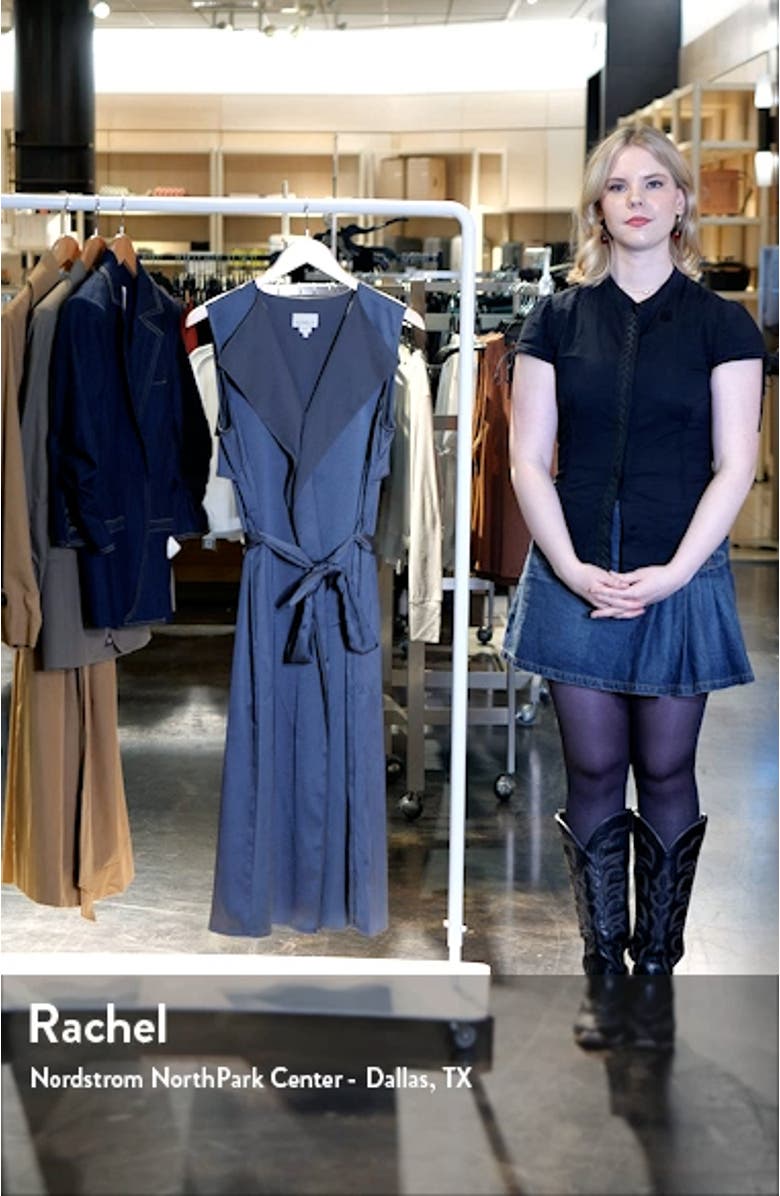 Sleeveless Midi Shirtdress, sales video thumbnail