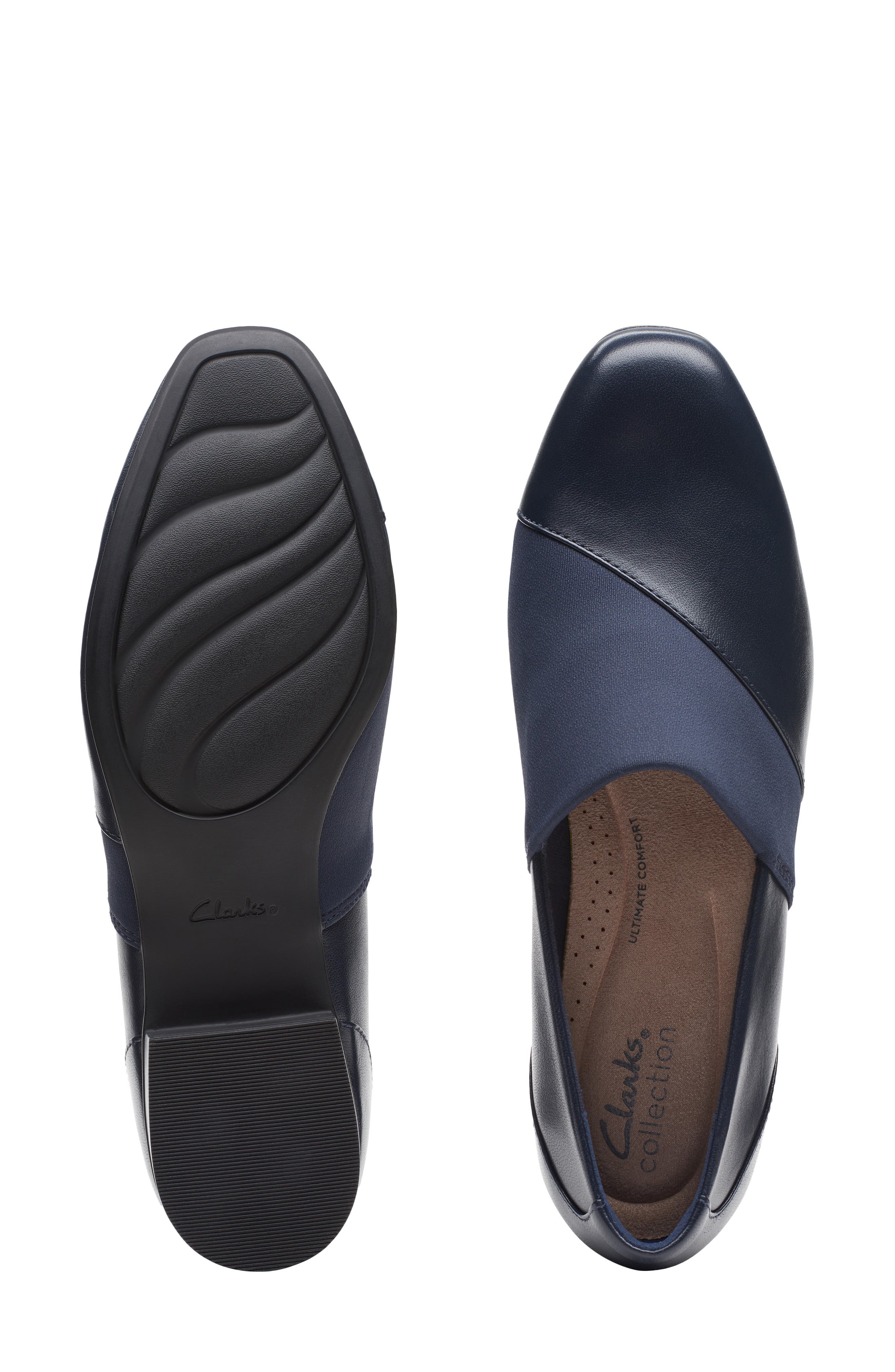 Juliet Gem Leather Loafer, Alternate, color, NAVY LEATHER