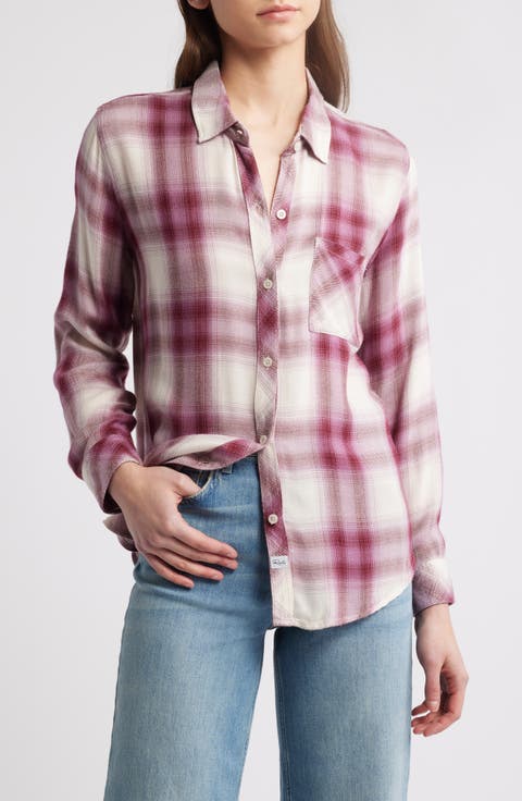 Hunter Plaid Button-Up Shirt