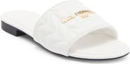 KARL LAGERFELD PARIS Cati Quilted Slide Sandal