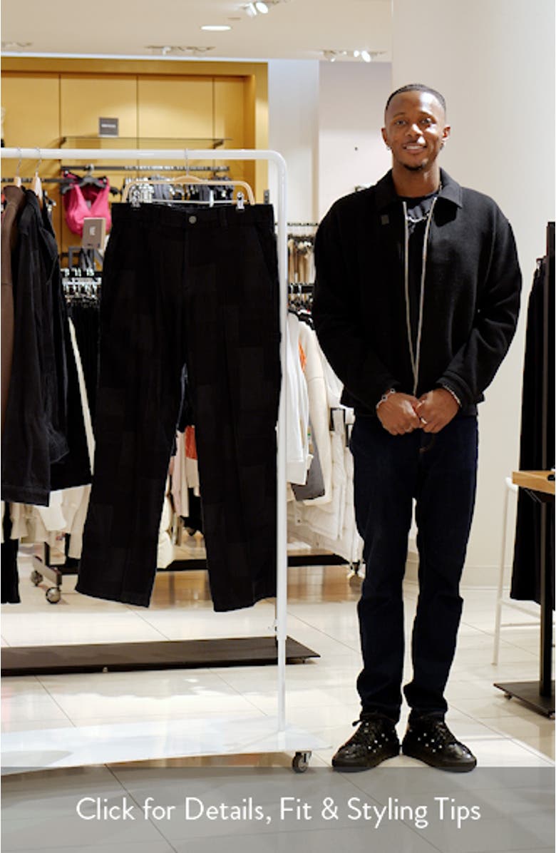 Patchwork Jacquard Carpenter Pants, sales video thumbnail