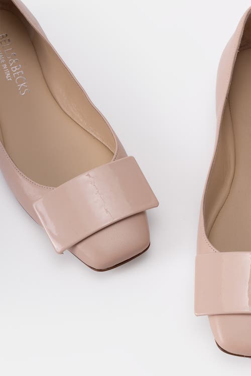 Bells & Becks Emma Ballerina Flat With Tab In Pink