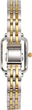 Adornia Hudson Two Tone Mother of Pearl Bracelet Watch, 21mm x 27mm