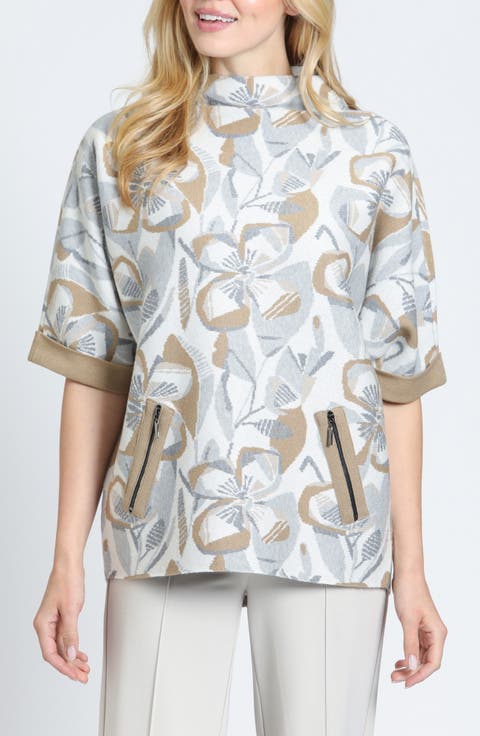 Abstract Bloom Sweater