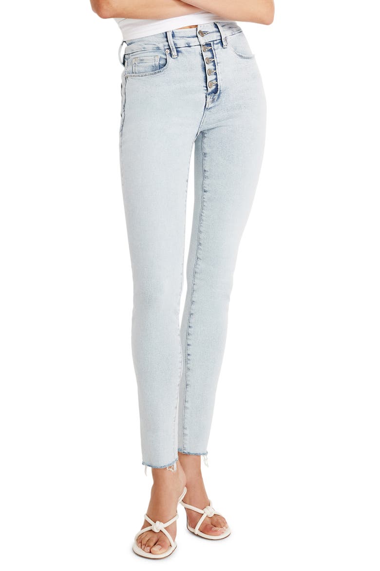 Good Legs Distressed Skinny Jeans, Main, color, INDIGO649