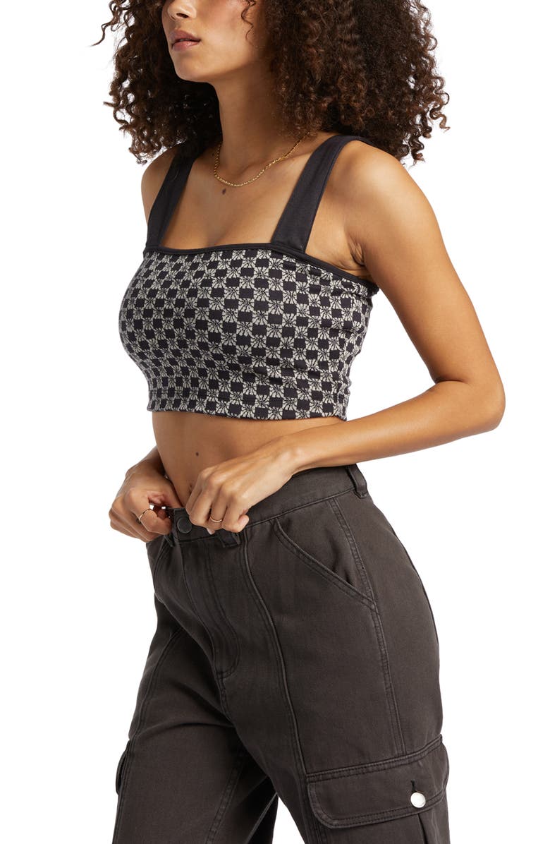 Billabong Check Me Out Crop Sweater Tank, Alternate, color, 