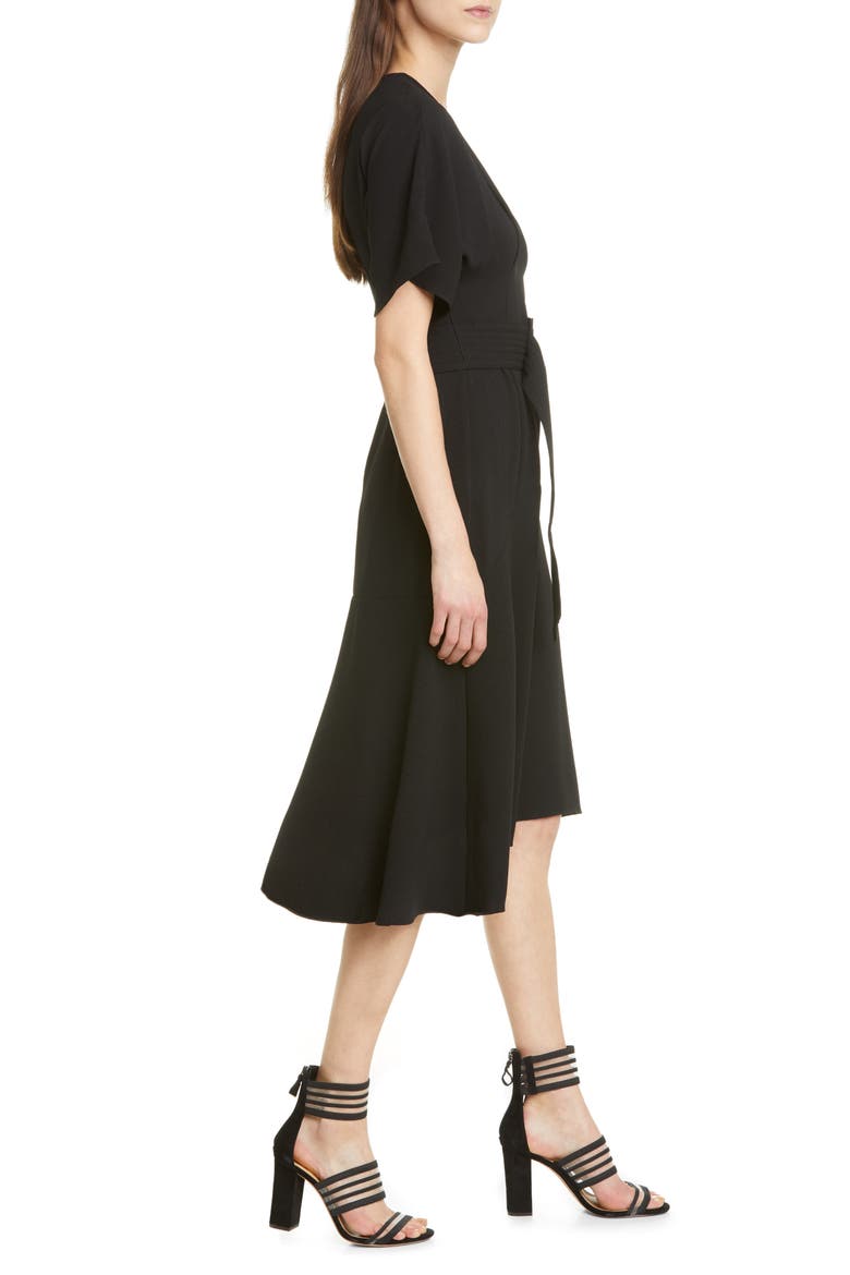 Textured Belt Dress, Alternate, color, BLACK