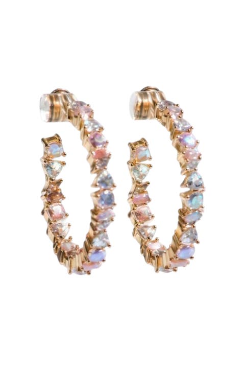 Vienna Opal Hoops
