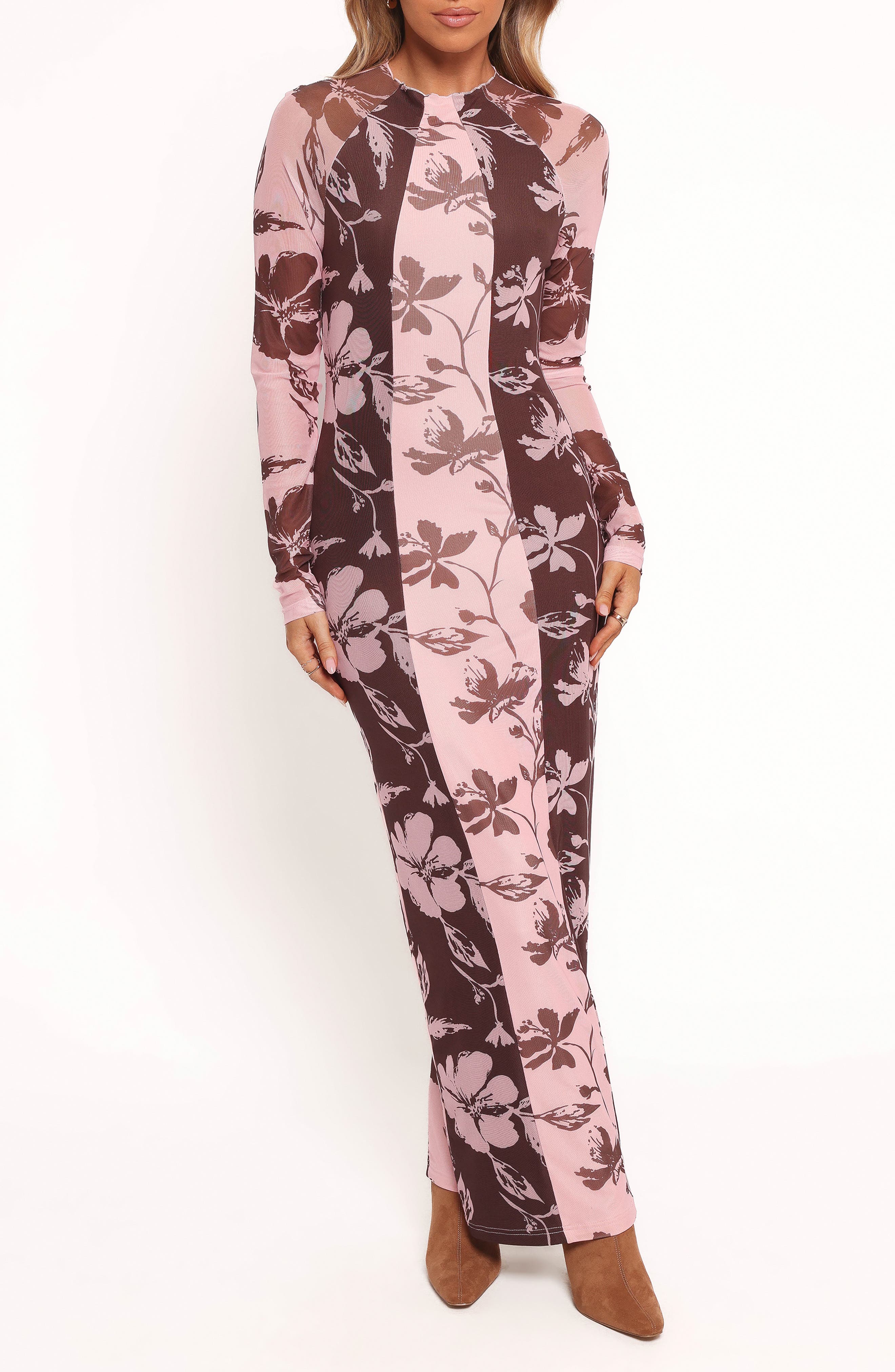 selected PINK BROWN FLORAL