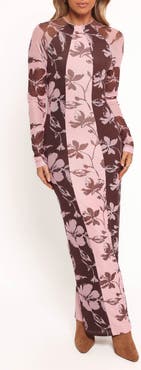 Petal & Pup Bellatrix Long Sleeve Body-Con Maxi Dress