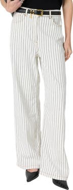 GERARD DAREL Amaliah Striped Wide Leg Jeans