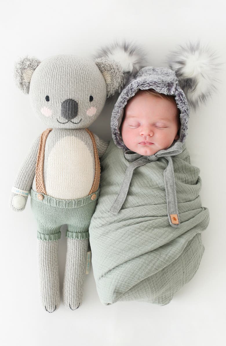 cuddle+kind Quinn the Koala Stuffed Animal, Alternate, color, Green/ Grey