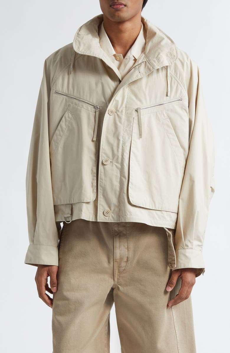 Lemaire Parachute Blouson Jacket, Main, color, Stone Beige
