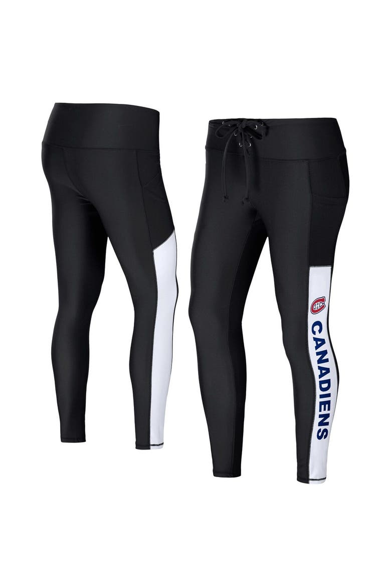 Women's WEAR by Erin Andrews Black Montreal Canadiens Leggings, Main, color, Black