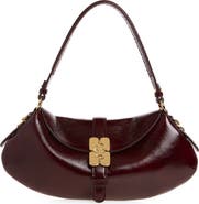 Ganni B-Kat Deep Shine Baguette Bag