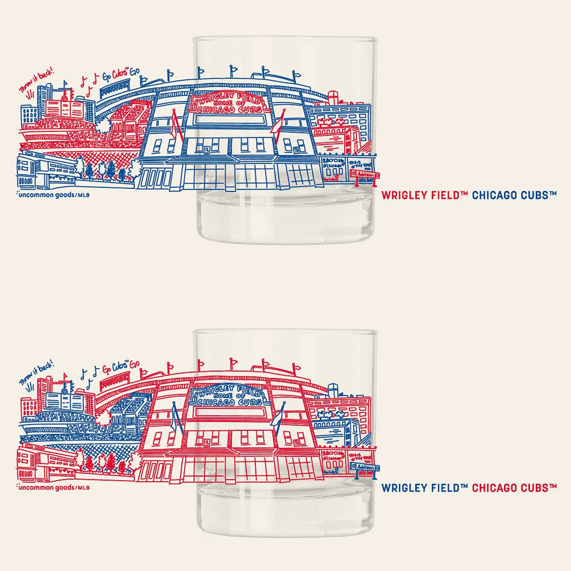 Uncommon Goods MLB Stadiumscape Rocks Glasses - Thumbnail 5