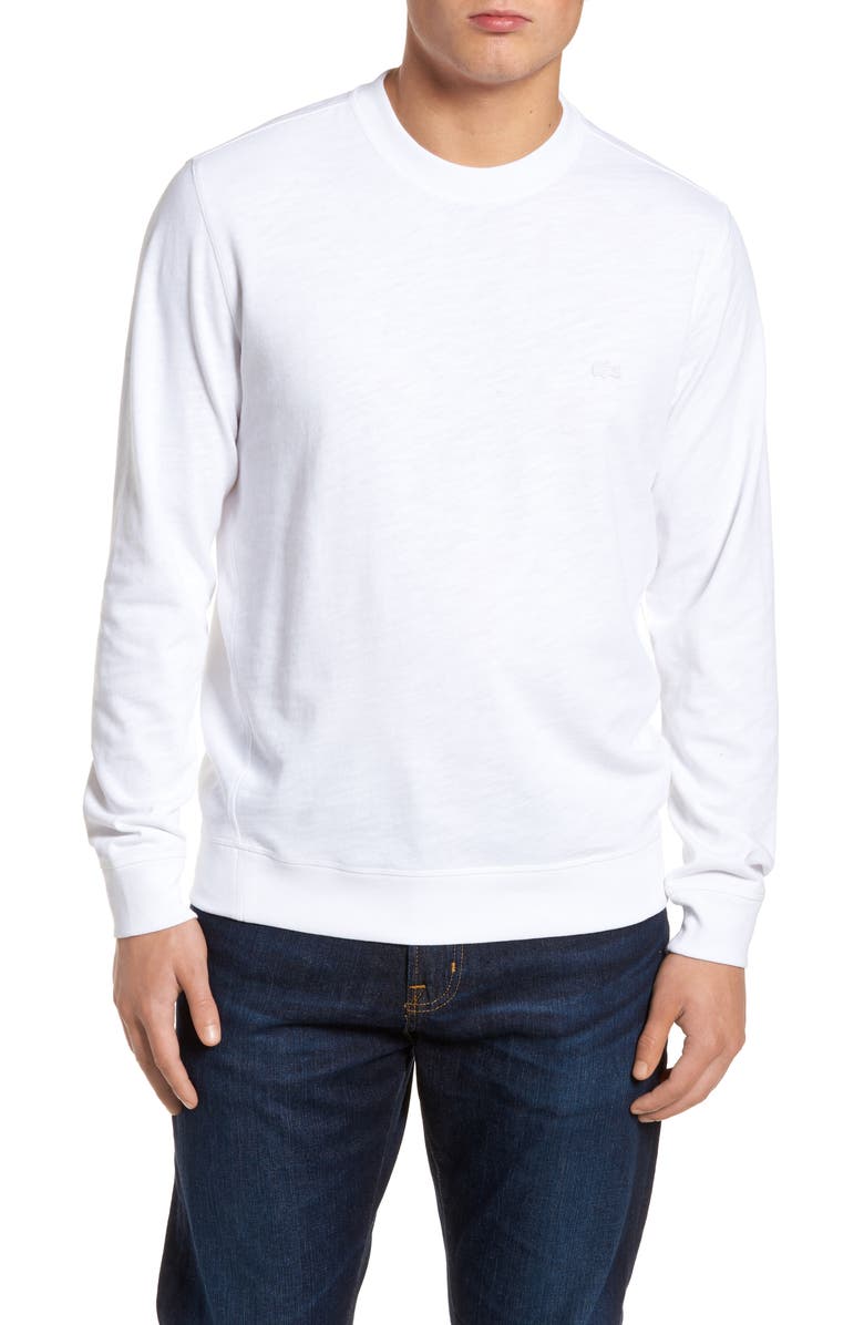 Lacoste Slim Fit French Terry Sweatshirt, Main, color, 