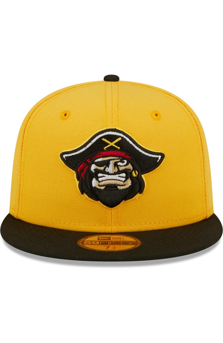 New Era Men's New Era Yellow Bradenton Marauders Authentic Collection 59FIFTY Fitted Hat, Alternate, color, Yellow